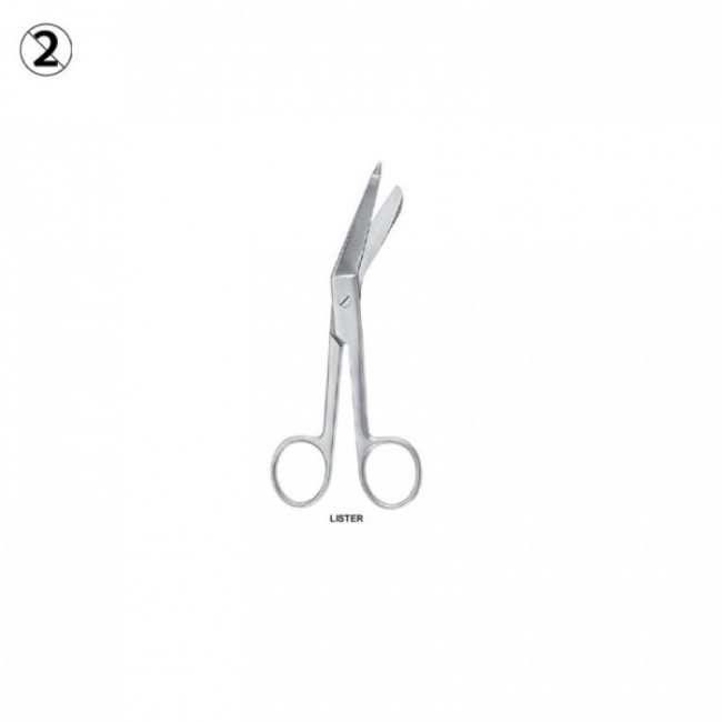 Single Use Lister Bandage Scissors 14.5 cm (Pack of 25 Pieces)